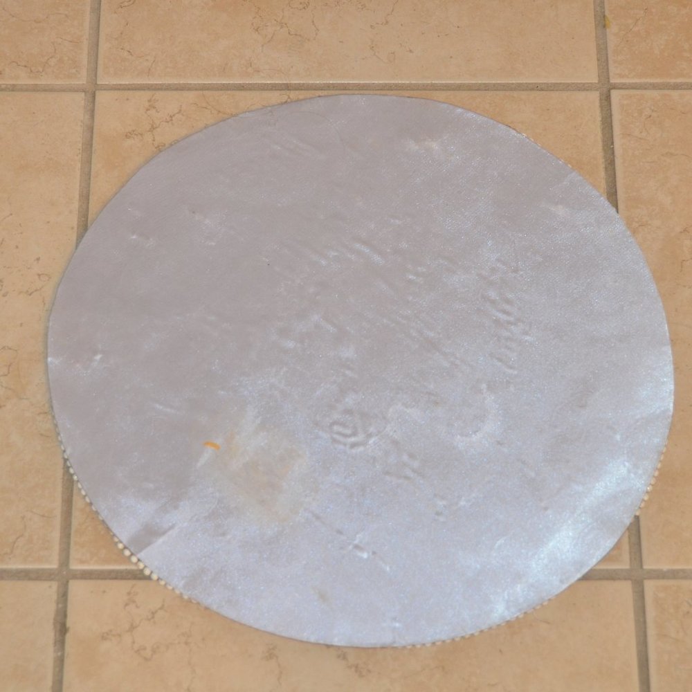 KIM SEYBERT WHITE PAISLEY CHRISTMAS HOLIDAY CRYSTAL PLACEMAT CHARGER CENTERPIECE - Picture 7 of 8